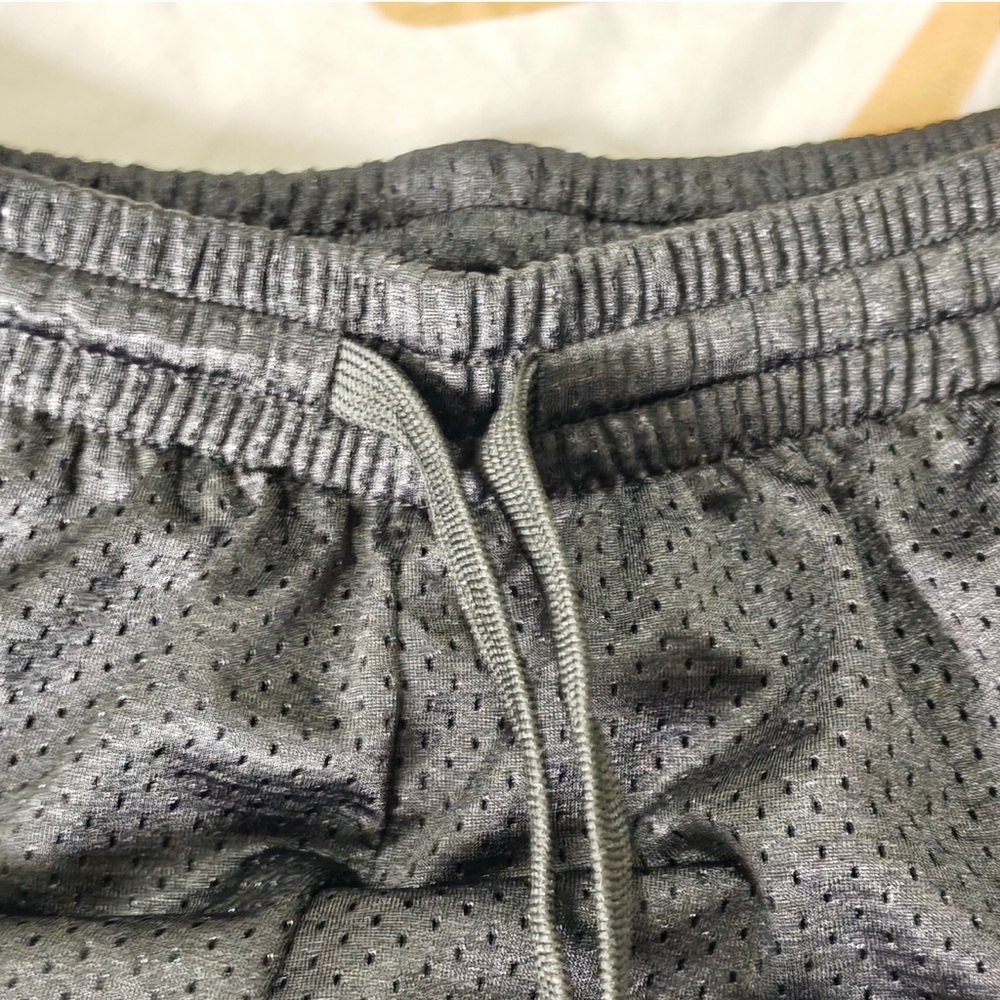 Chrome Hearts Black Mesh Athletic Shorts with Embroidered Logo - Picture 4 of 9